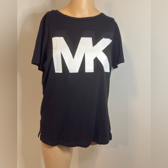 Michael Kors Tops - Michael Kors Black Tee with White MK Logo